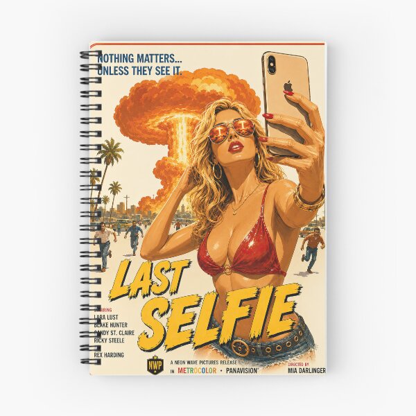 Item preview, Last Selfie – Vintage Exploitation Movie Poster | Social Media Satire designed and sold by obstinator.