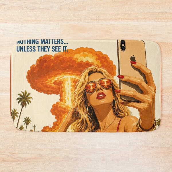 Item preview, Last Selfie – Vintage Exploitation Movie Poster | Social Media Satire designed and sold by obstinator.