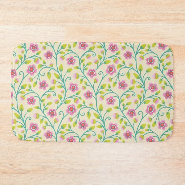 Item preview, Pink Flowers on Creme designed and sold by MissMelsa.