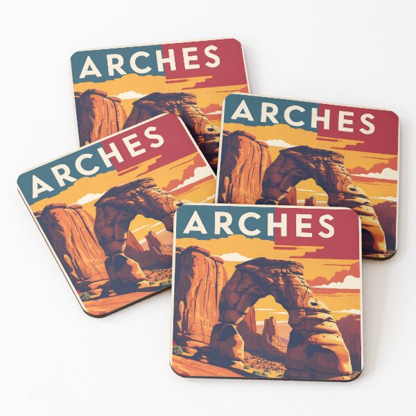 Item preview, Arches National Park Autumn USA Vintage Travel Tourism designed and sold by TravelersGems.