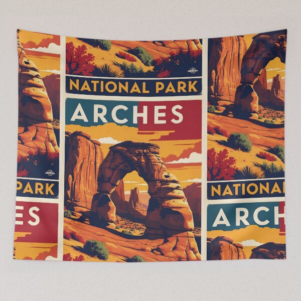 Item preview, Arches National Park Autumn USA Vintage Travel Tourism designed and sold by TravelersGems.