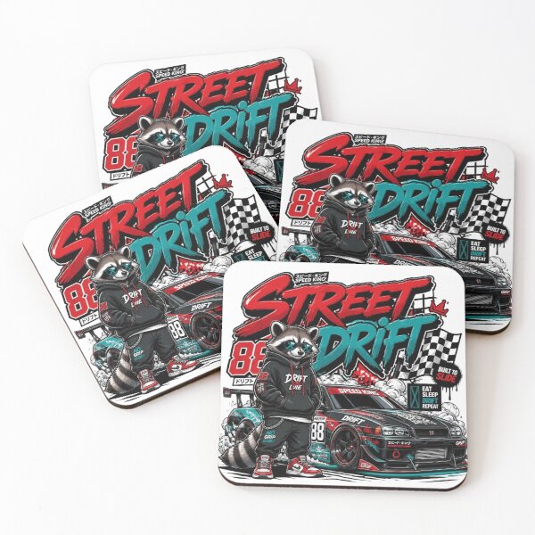Item preview, STREET DRIFT Graffiti Racing Car Sticker PNG | JDM Streetwear Graphic | Turbo Racing Aesthetic | Retro Drift Car Decal | Urban Speed Art Gift designed and sold by Stylestickers55.