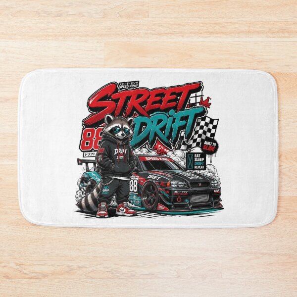 Item preview, STREET DRIFT Graffiti Racing Car Sticker PNG | JDM Streetwear Graphic | Turbo Racing Aesthetic | Retro Drift Car Decal | Urban Speed Art Gift designed and sold by Stylestickers55.