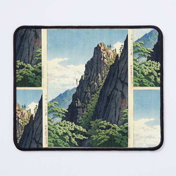 Item preview, Samburam Rock Kumgang Mountain by Hasui Kawase: Japanese Poster, Serene Landscape, Ukiyo-e Art Print designed and sold by artofuniverse.