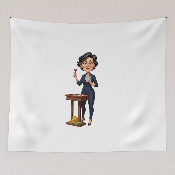 Item preview, Bingo Baddie Gangster Grandma Podium Illustration   designed and sold by vk09.