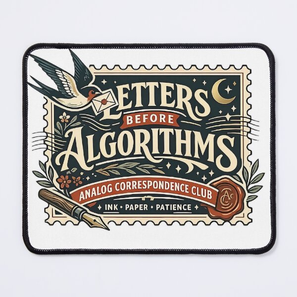 Item preview, Letters Before Algorithms Vintage Letter Writing Art designed and sold by Xnuery.