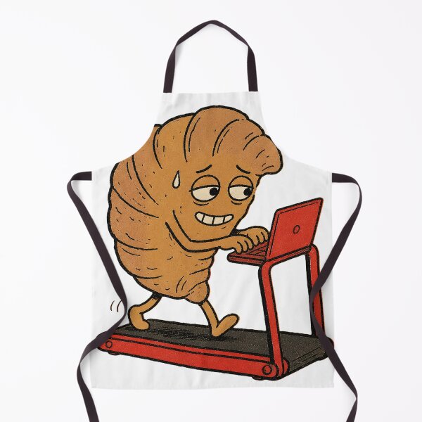 Item preview, Productivity Croissant – Treadmill Laptop designed and sold by Spenceless Designz.