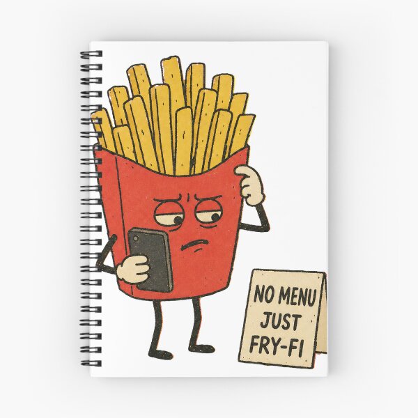 Item preview, No Menu Just Fry-Fi – QR Fries designed and sold by Spenceless Designz.