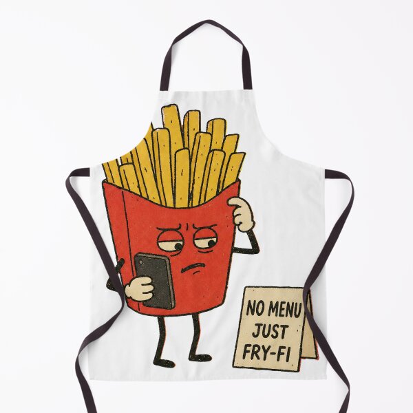 Item preview, No Menu Just Fry-Fi – QR Fries designed and sold by Spenceless Designz.