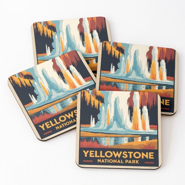 Item preview, Yellowstone National Park Autumn USA Vintage Travel Tourism designed and sold by TravelersGems.