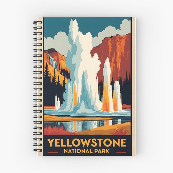 Item preview, Yellowstone National Park Autumn USA Vintage Travel Tourism designed and sold by TravelersGems.