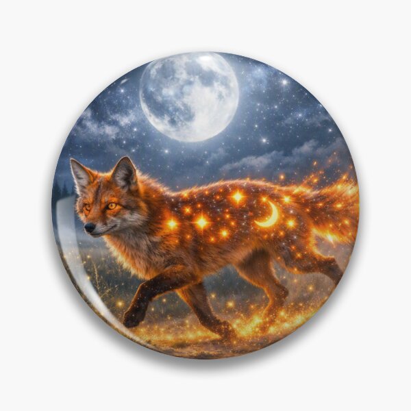 Item preview, Starfire Fox - Spirit of the Night Field designed and sold by ANNART1602.