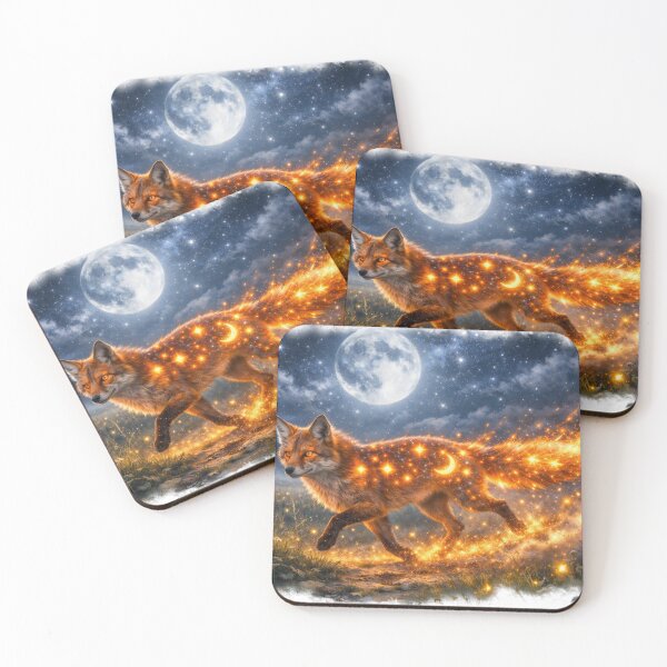 Item preview, Starfire Fox - Spirit of the Night Field designed and sold by ANNART1602.
