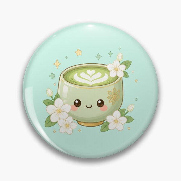 Item preview, Cute Matcha Tea Cup – Peaceful Kawaii Delight minimalist design designed and sold by CosmicQuietStudio.
