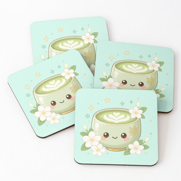Item preview, Cute Matcha Tea Cup – Peaceful Kawaii Delight minimalist design designed and sold by CosmicQuietStudio.