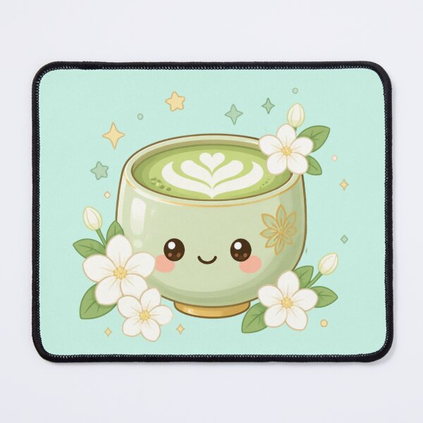 Item preview, Cute Matcha Tea Cup – Peaceful Kawaii Delight minimalist design designed and sold by CosmicQuietStudio.