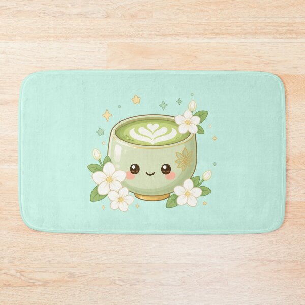 Item preview, Cute Matcha Tea Cup – Peaceful Kawaii Delight minimalist design designed and sold by CosmicQuietStudio.