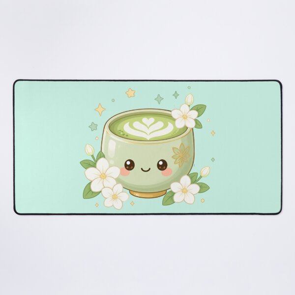 Item preview, Cute Matcha Tea Cup – Peaceful Kawaii Delight minimalist design designed and sold by CosmicQuietStudio.