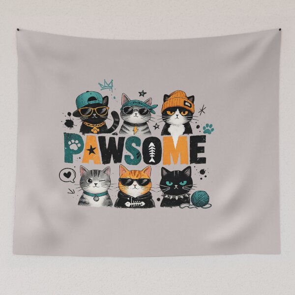 Item preview, PAWSOME Street Cats Graphic designed and sold by aminomen.
