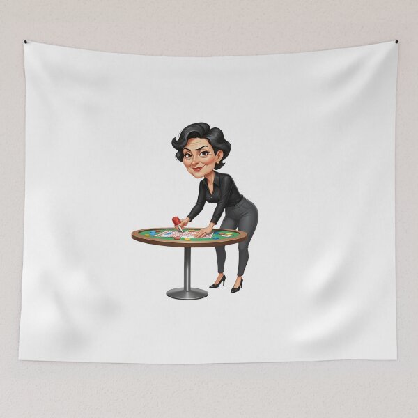 Item preview, Bingo Baddie Gangster Grandma Casino Table Illustration   designed and sold by vk09.