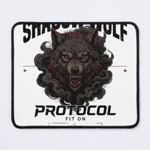 Item preview, Shadow Wolf Protocol | Dark Gothic Wolf Streetwear T-Shirt Design designed and sold by Fit On.