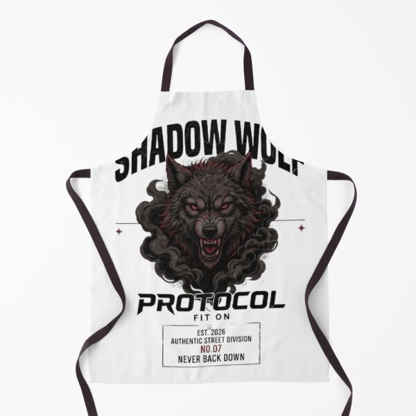 Item preview, Shadow Wolf Protocol | Dark Gothic Wolf Streetwear T-Shirt Design designed and sold by Fit On.
