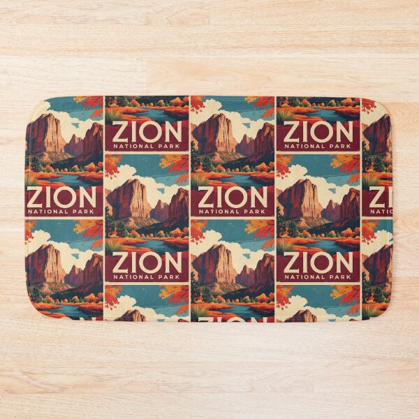 Item preview, Zion National Park Autumn USA Vintage Travel Tourism designed and sold by TravelersGems.