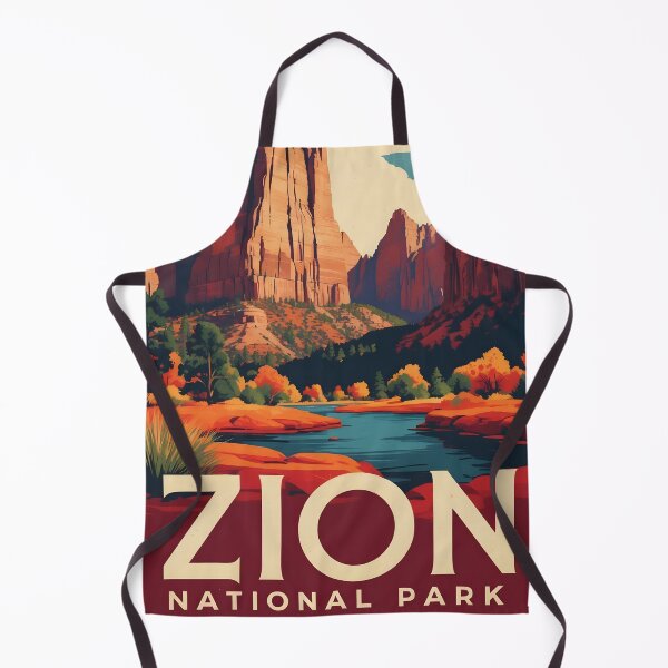 Item preview, Zion National Park Autumn USA Vintage Travel Tourism designed and sold by TravelersGems.