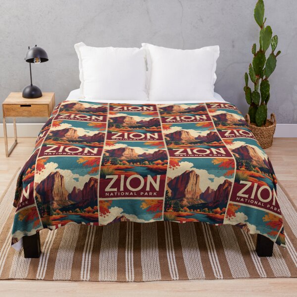 Item preview, Zion National Park Autumn USA Vintage Travel Tourism designed and sold by TravelersGems.