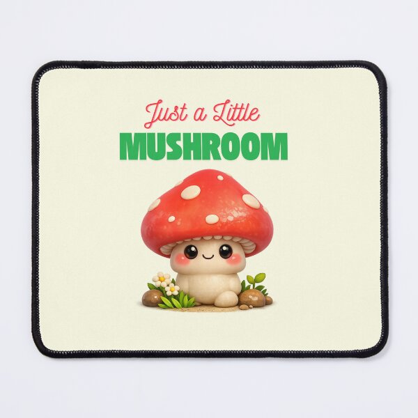 Item preview, Just a Little Mushroom | Cute Kawaii 3D Mushroom Illustration designed and sold by TeeTantra.
