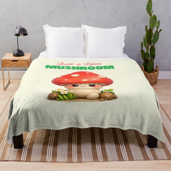 Item preview, Just a Little Mushroom | Cute Kawaii 3D Mushroom Illustration designed and sold by TeeTantra.