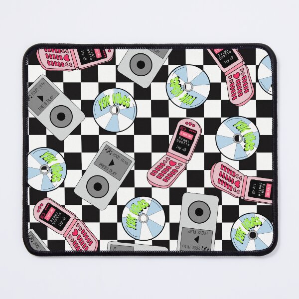 Item preview, Y2K Vibes - Checkered Background designed and sold by RebelCatStudios(RCS).