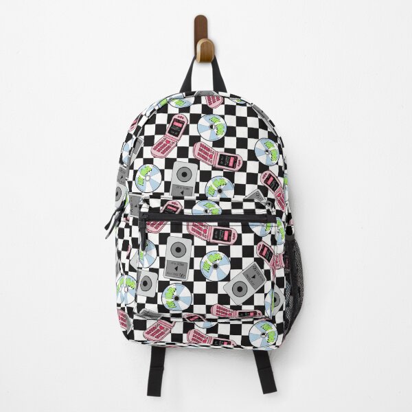 Item preview, Y2K Vibes - Checkered Background designed and sold by RebelCatStudios(RCS).