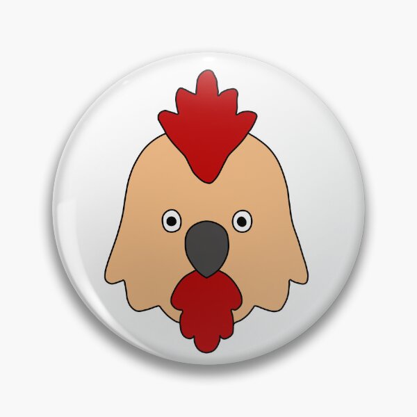 Item preview, Cute Chicken Head Cartoon | Simple Farm Animal Illustration designed and sold by muhammadkhafidh.