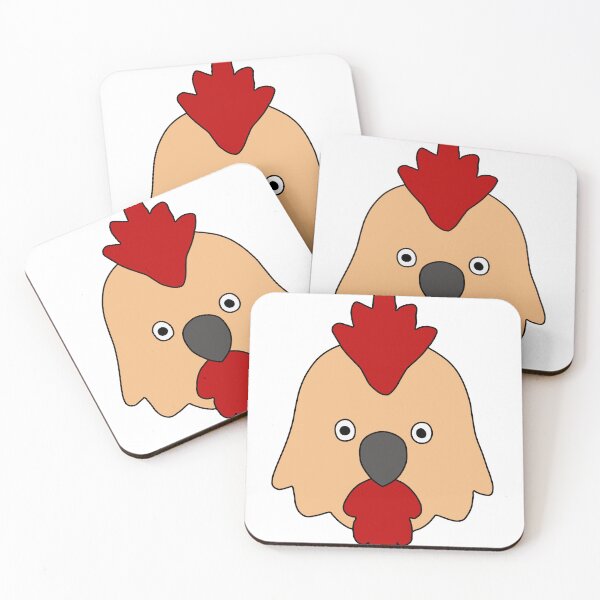 Item preview, Cute Chicken Head Cartoon | Simple Farm Animal Illustration designed and sold by muhammadkhafidh.