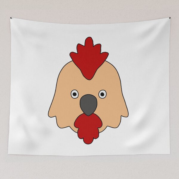Item preview, Cute Chicken Head Cartoon | Simple Farm Animal Illustration designed and sold by muhammadkhafidh.
