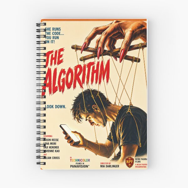 Item preview, The Algorithm – Vintage Exploitation Movie Poster | Social Media Satire designed and sold by obstinator.