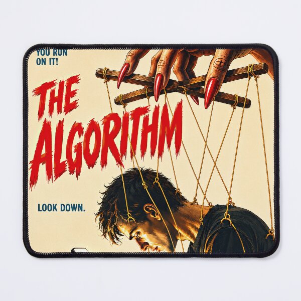 Item preview, The Algorithm – Vintage Exploitation Movie Poster | Social Media Satire designed and sold by obstinator.
