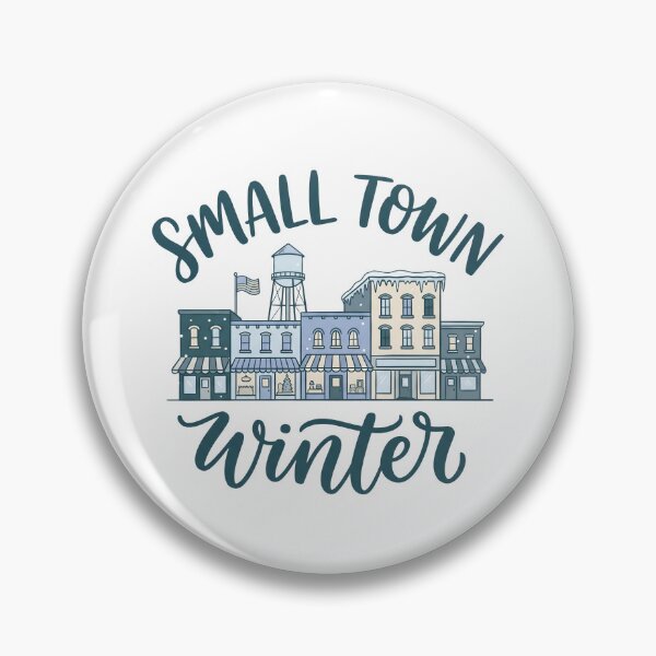 Item preview, Small Town Winter Cozy Christmas Main Street Vintage Holiday T-Shirt designed and sold by StickerNestYou.