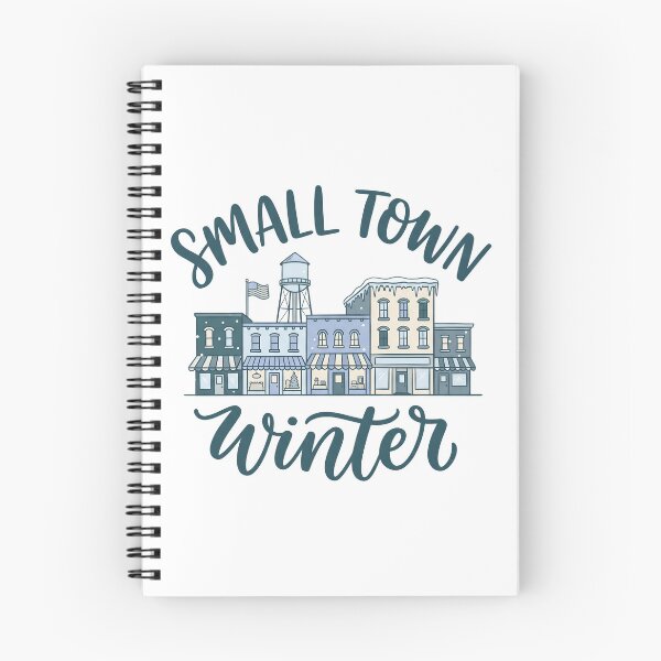 Item preview, Small Town Winter Cozy Christmas Main Street Vintage Holiday T-Shirt designed and sold by StickerNestYou.