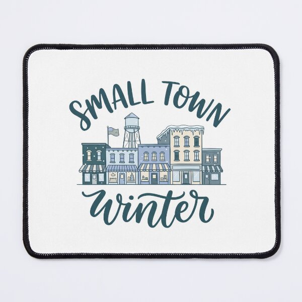 Item preview, Small Town Winter Cozy Christmas Main Street Vintage Holiday T-Shirt designed and sold by StickerNestYou.