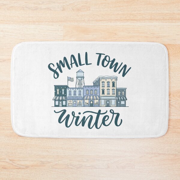 Item preview, Small Town Winter Cozy Christmas Main Street Vintage Holiday T-Shirt designed and sold by StickerNestYou.