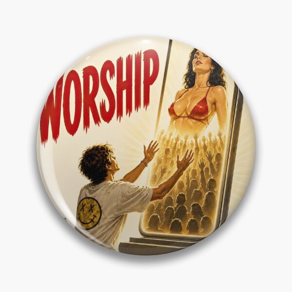 Item preview, Worship – Vintage Exploitation Movie Poster | Social Media Satire designed and sold by obstinator.
