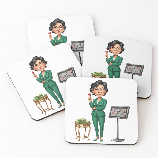 Item preview, Bingo Baddie Gangster Grandma Green Suit Illustration   designed and sold by vk09.