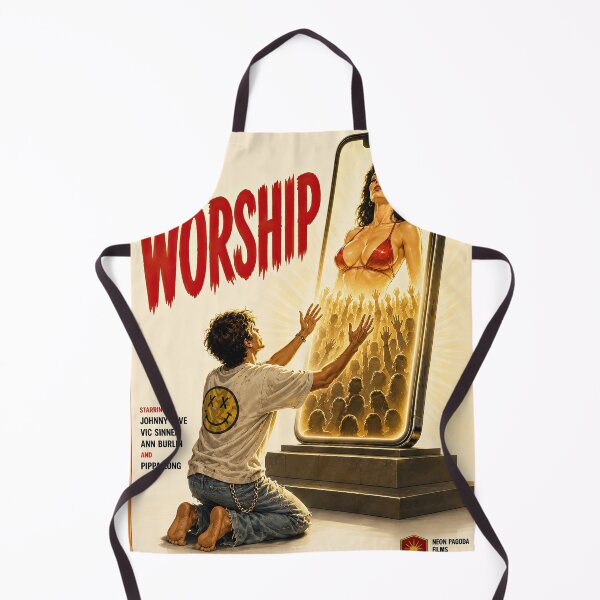 Item preview, Worship – Vintage Exploitation Movie Poster | Social Media Satire designed and sold by obstinator.
