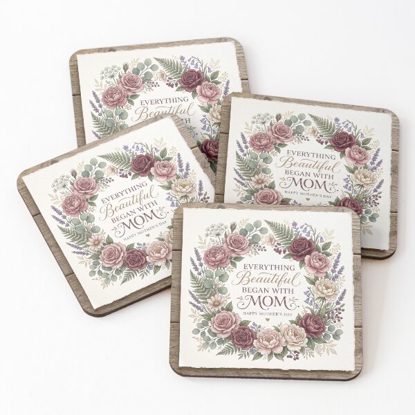 Item preview, Everything Beautiful Began With Mom – Premium Botanical Mother’s Day Floral Design designed and sold by DmaarGroup.