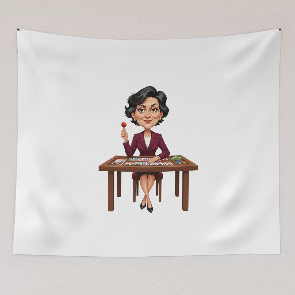 Item preview, Bingo Baddie Gangster Grandma Burgundy Suit Illustration   designed and sold by vk09.