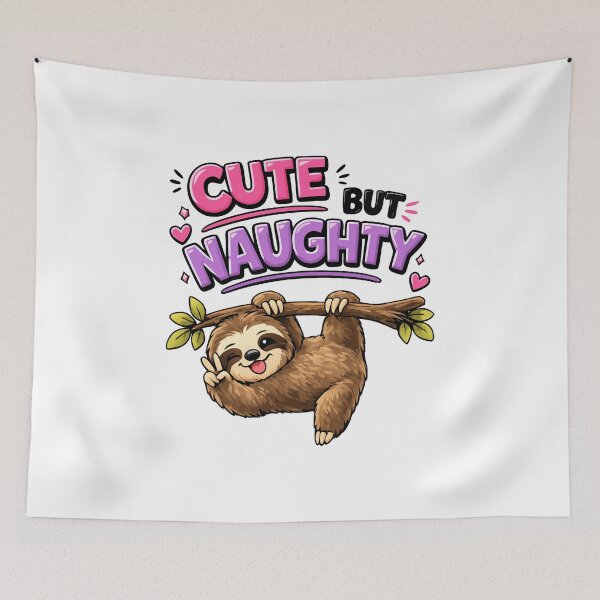 Item preview, Cute but naughty sloth designed and sold by HandicraftArt.