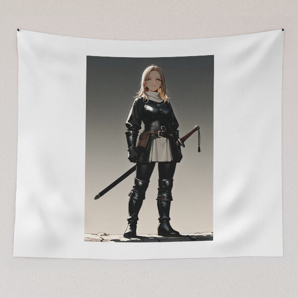 Item preview, Art - Female Manga-Style Character, Determined Warrior designed and sold by AnimeShin.