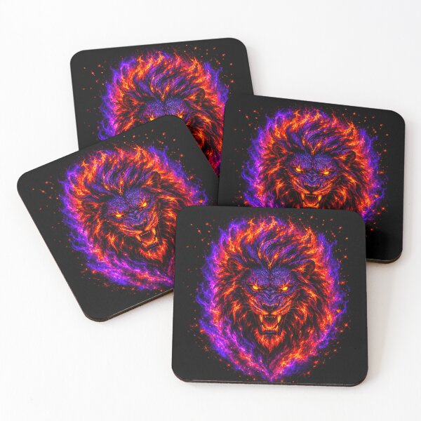 Item preview, Fiery Demonic Lion designed and sold by behappyandrelax.